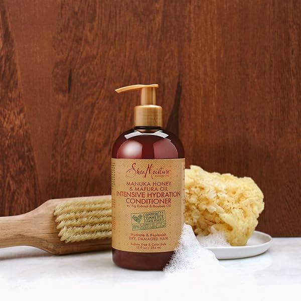 SHEAMOISTURE CONDITIONER INTENSIVE HYDRATION FOR DRY, DAMAGED HAIR MANUKA HONEY AND MAFURA OIL TO NOURISH AND SOFTEN HAIR 13 OZ