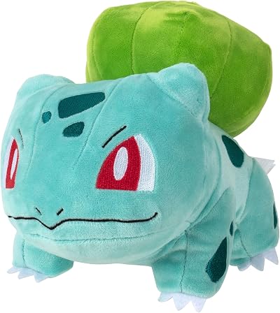 Jazwares Pokémon Bulbasaur Plush 8-Inch Soft Plush with Authentic Details