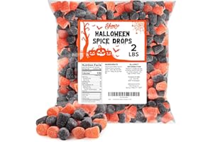 YUMZO Halloween Spice Drops Candy, 2lbs Pack of Halloween Gummy Candy Bulk, Bulk Candies Selection for Sharing and Sweet Gummy Candies Treats for Any Celebrations, School Events and Buffets