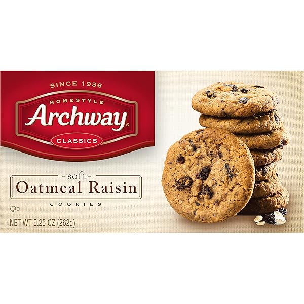 ARCHWAY CLASSIC SOFT OATMEAL RAISIN COOKIES, 9.25 OUNCE