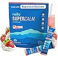 Supercalm Drink Mix - Ashwagandha KSM 66, Magnesium Glycinate & L-Theanine Supplement, Vitamin D3 - Ashwagandha Root Extract - Focus and Relaxation Support (20 Travel Packets) - Strawberries & Cream
