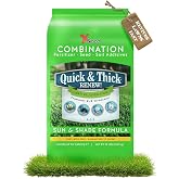 X-Seed Quick &amp; Thick Renew Grass Seed &amp; Soil Enhancer with Moisture &amp; Micro Boost &ndash; Swift Germination, Drought Defense, Soil Revitalizer, &amp; Root Boost &ndash; Ideal for Sun, Shade, &amp; Over-Seeding &ndash; 20LB