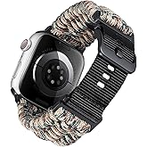 BINLUN Compatible with Apple Watch Band 49mm 46mm 45mm 44mm 42mm, Braided Paracord Nylon Replacement Strap Compatible with iWatch Ultra3 Ultra2 Ultra SE3 Series 11/10/9/8/7/SE2/SE/6/5/4/3/2/1 for Men