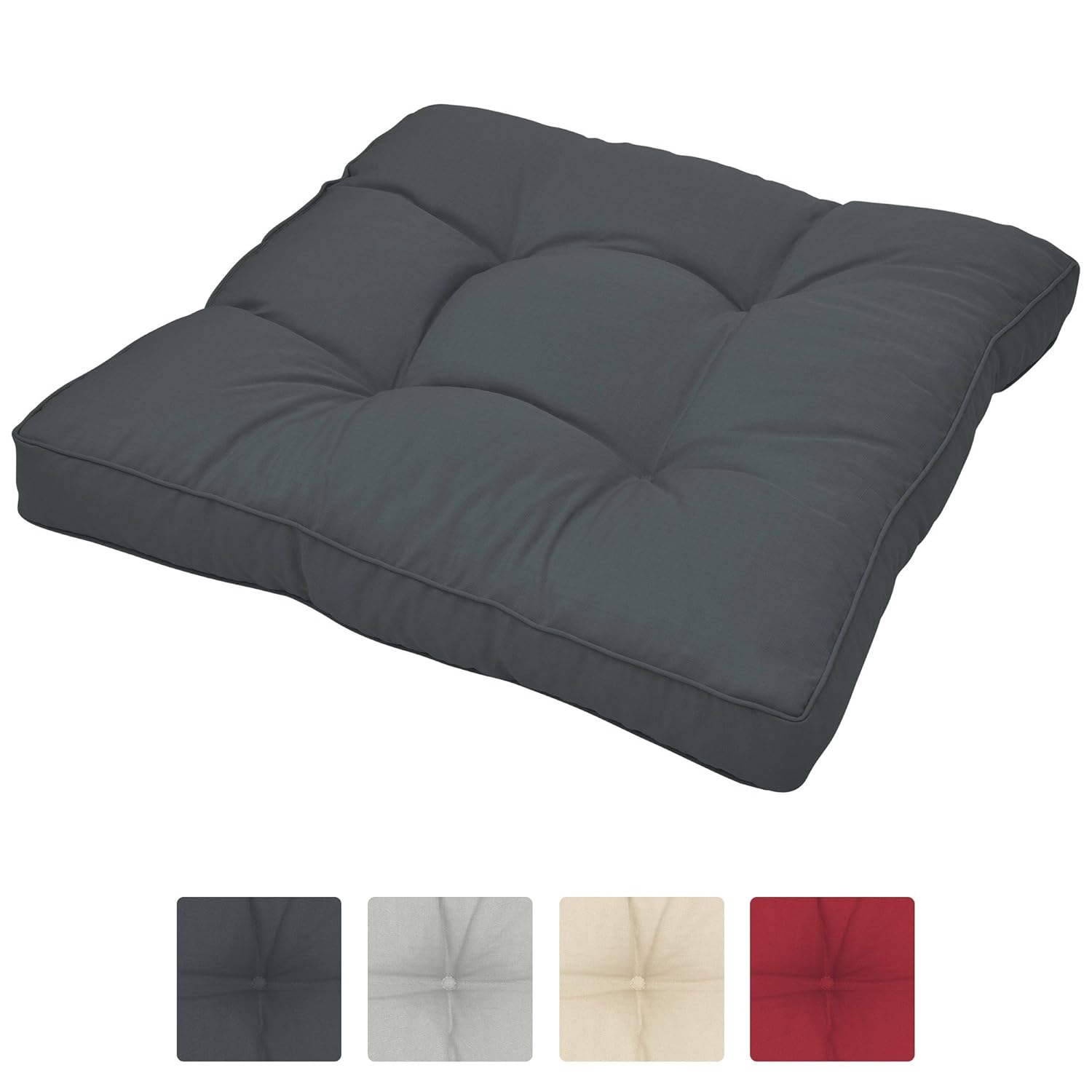 Beautissu Cojines para Muebles de jardín XLuna Lounge sillas de Mimbre