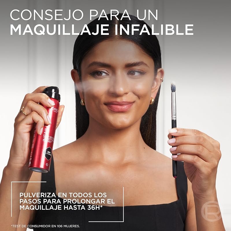 L'Oréal Paris Infaillible Spray Fijador de Maquillaje 3 Segundos, 150ml