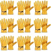 Tarpop Men's Large Cowhide Leather Work Gloves, Reinforced Palm for Wood Cutting, Construction, Gardening, Driving