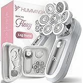 HUMMINGBIRD Flexy Electric Razors for Women – Cordless Rechargeable Waterproof Electric Leg Shaver for Silky Smooth Legs, Hair Removal Kit, Exfoliator, Cleanser, Travel Case & Bikini Trimmer for Women