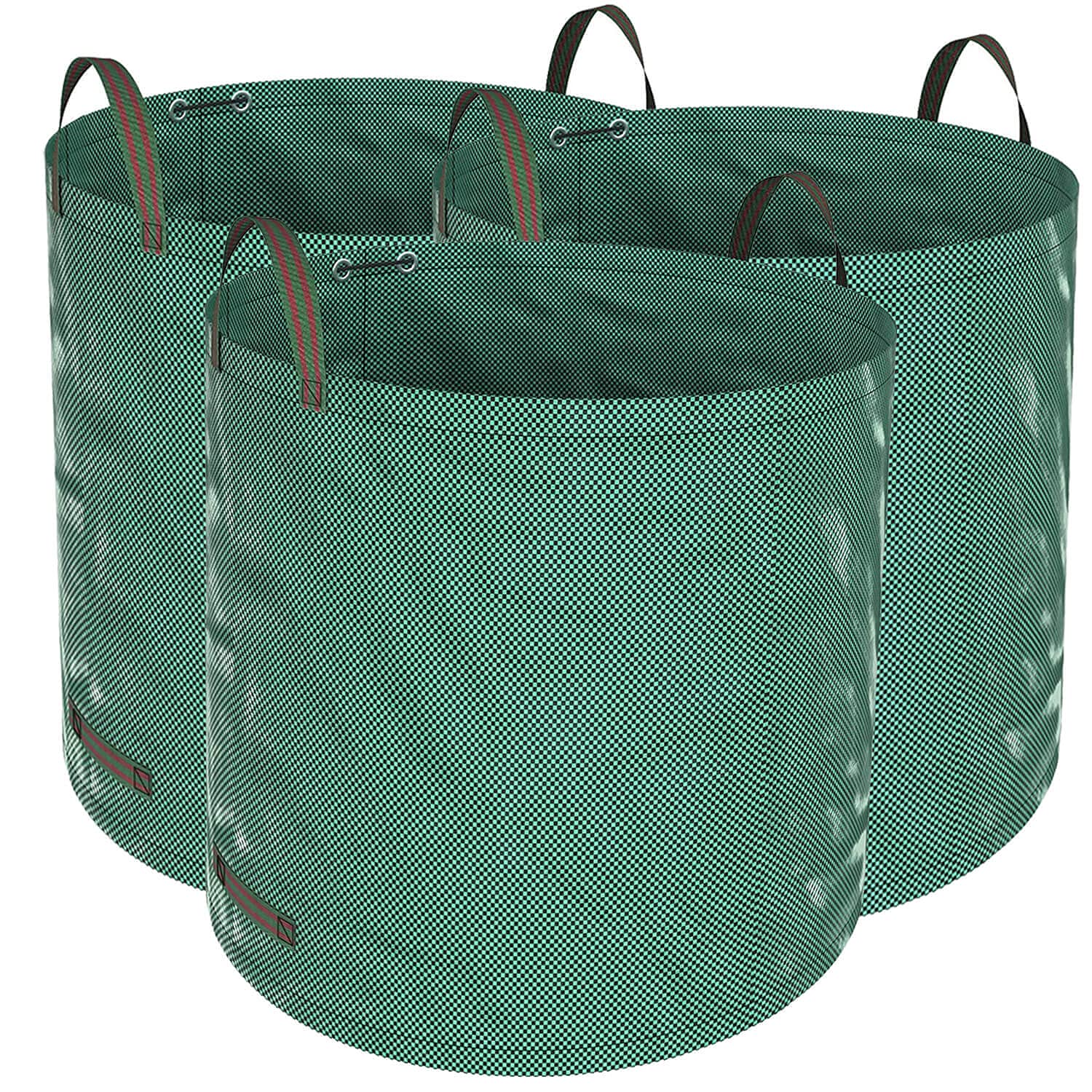 RICHIE Garden Waste Bags, Heavy Duty Garden Bags with Handles Garden Sacks Reusable (272 Litre - 3 Sack)