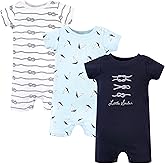 Hudson Baby Unisex Cotton Rompers