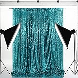 Eternal Beauty Teal Sequin Backdrop, 5x7 Ft Glitter