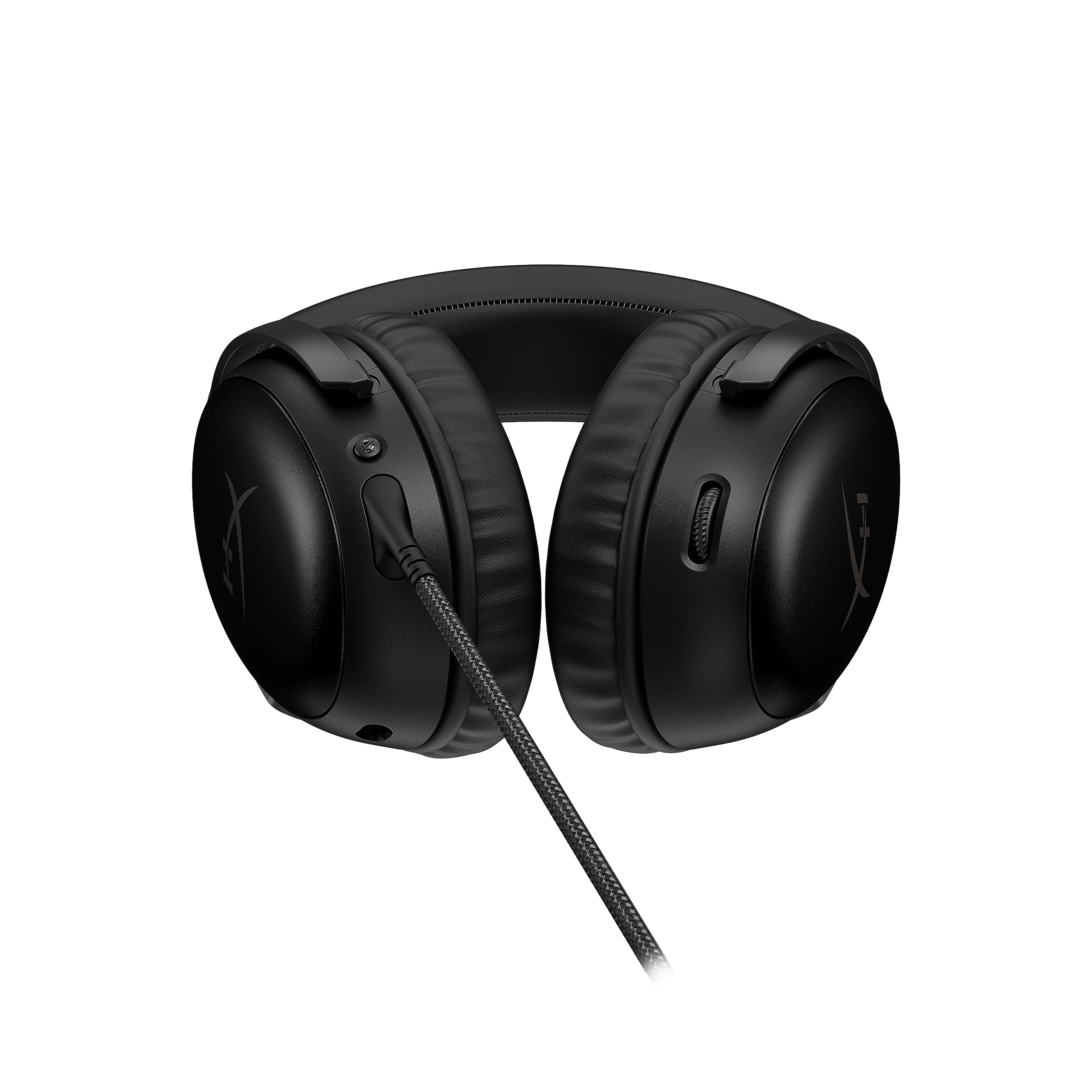 HyperX Cloud III – Wired Gaming Headset, PC, PS5, Xbox Series X|S, Angled 53mm Drivers, DTS Spatial Audio, Memory Foam, Durable Frame, Ultra-Clear 10mm Mic, USB-C, USB-A, 3.5mm – Black