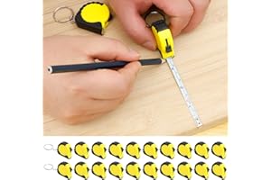 20Pcs Small Tape Measure Keychains 3 28 FT Portable Mini Tape Measure Metric Imperial Retractable Pocket Body Measuring for M