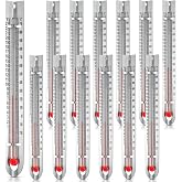 Tellegloww 24 Pcs V Shaped, Dual Scale Science Thermometers | Mercury Free Lab Thermometer for Student School Supplies, Classroom Teaching Tools for Kids, Adults