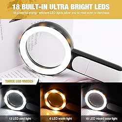 JMH Magnifying Glass with Light, High Magnification