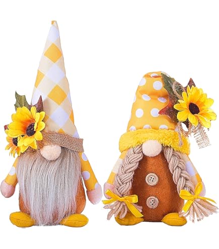 Amazon.com: 2PCS Sunflower Gnomes Plush Decorations, Summer Gnomes
