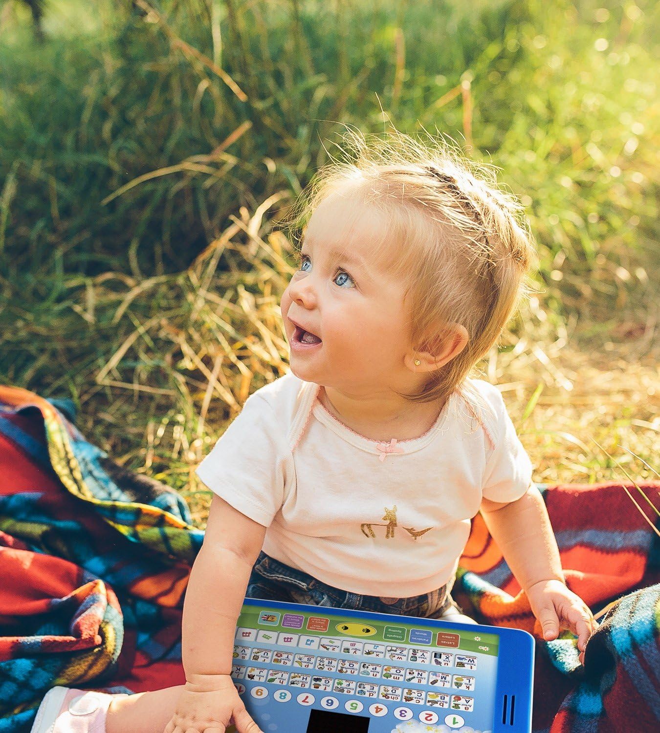 Amazon.com: Tableta española/juguete educativo bilingüe con pantalla LCD. Touch-and-Teach Pad para niños. Aprendiendo español e inglés. ABC Juegos, Ortografía, \