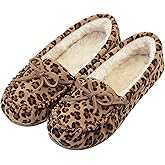 Vonair Women's Moccasin Slippers Micro Suede Warm Faux Fur Pile Lined Lace-Up Cozy Bow Indoor & Outdoor Moccasins Slip On Loafers Shoes for Women
