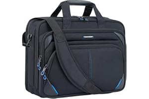 KROSER Laptop Bag 15.6 Inch Laptop Briefcase Laptop Messenger Bag Water Repellent Computer Case Laptop Shoulder Bag Durable T