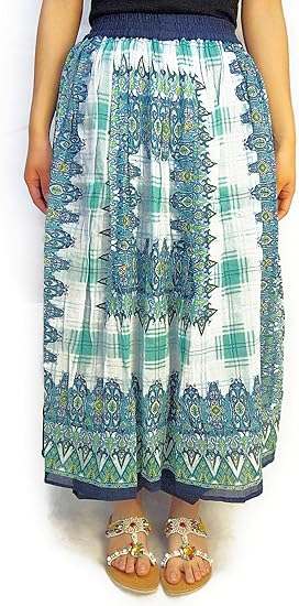 Amazon Co Jp インド綿スカート付きパンツ 服 ファッション小物