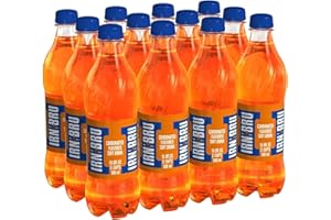 IRN-BRU Original Scottish Sparkling Soda, Citrus Flavored Carbonated Drink - Sparkling Flavored Soft Drink, 32 Flavor Recipe, 16.9 fl oz Bottles, Pack of 12
