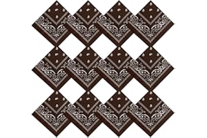 Bandanas for Women Men Cowboy Bandana Handkerchief Headband Face Mask Bulk for Party Costume