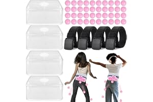 4PCS Pink Swing Shaking Balls Game Set for Baby Shower Interactive Table Tennis Twerk Game for Boy or Girl