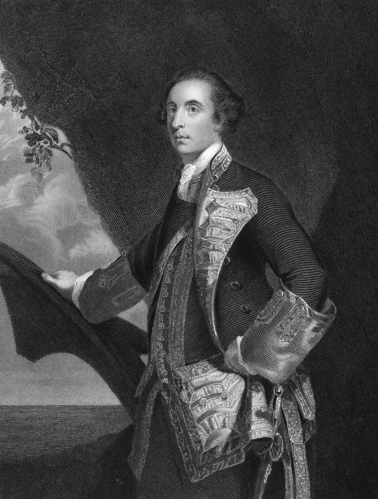 George Brydges Rodney N(1719-1792) 1St Baron Rodney English Admiral Stipple Engraving After Sir Joshua Reynolds Poster Print by (24 x 36)