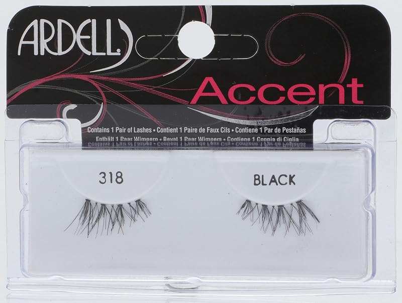 Ardell Lashes Accents 318 Black Half Lashes for Natural Volume