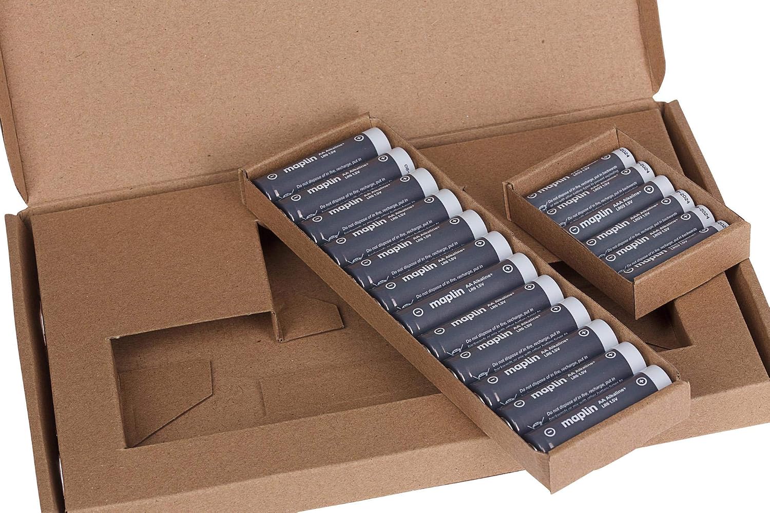 Maplin 12x AA LR6 / 6x AAA LR03 1.5V Alkaline Batteries (Triple A) 7 Year Shelf Life High Performance - Image 5