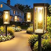 Bright Solar Pathway Lights Outdoor, 8 Pack Solar Powered Garden Lights Waterproof, Auto On/Off Dusk to Dawn Up to 15 Hrs Outdoor Lighting for Pathway Yard Walkway Driveway Patio Decor Landscape