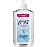 PURELL Advanced Hand Sanitizer Refreshing Gel, Clean Scent, 20 fl oz Pump Bottle (Pack of 12) – 3023-12