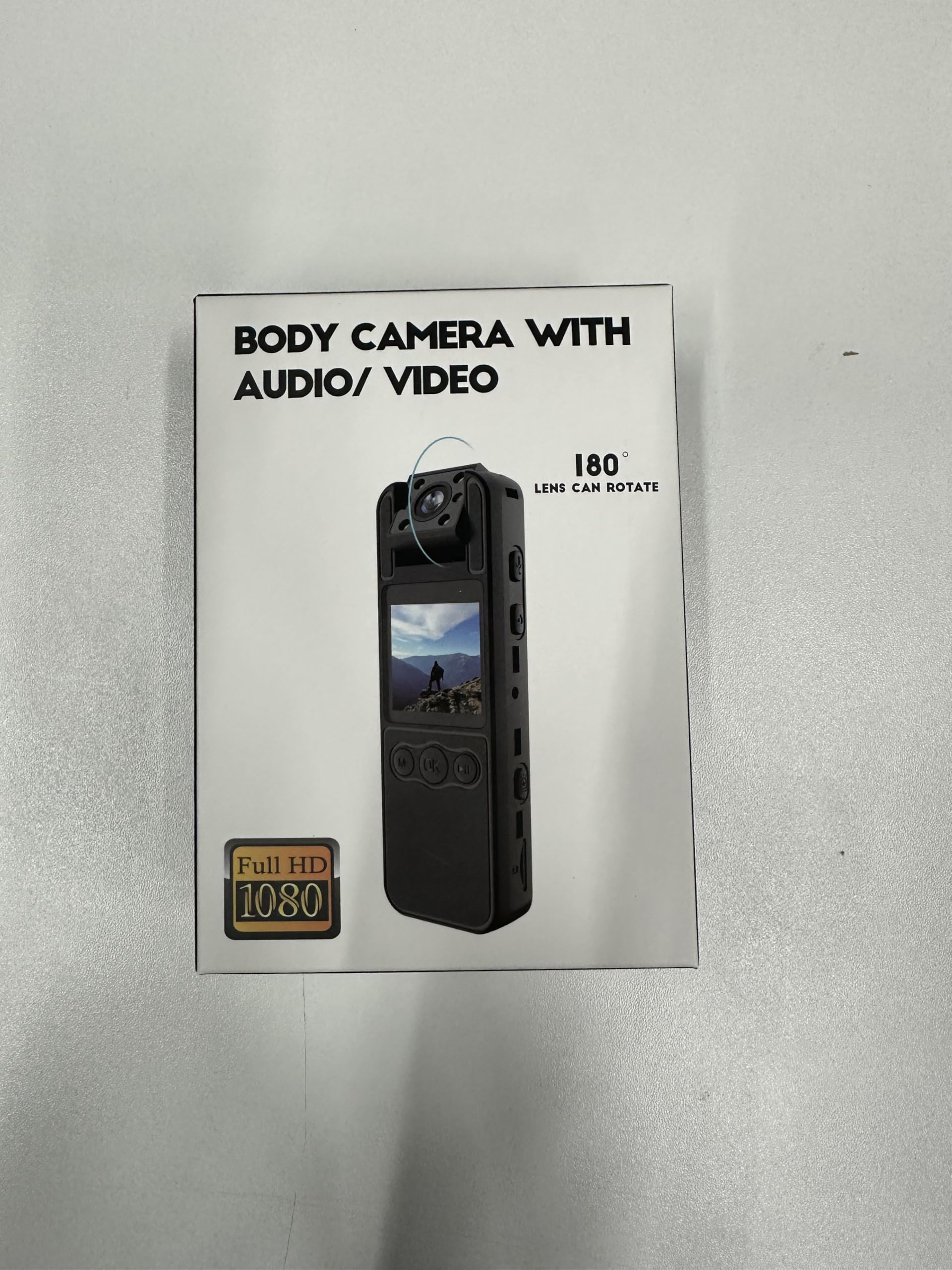 Body Camera with Audio and Video Recording 1080P FHD Mini Police Wearable Body Worn Cam Portable Small Personal Camcorder Sport Action Outdoor Video Recorder (128GB)