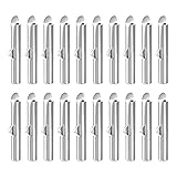 uxcell 50Pcs Slide on End Clasps, 20mm Tube Ball