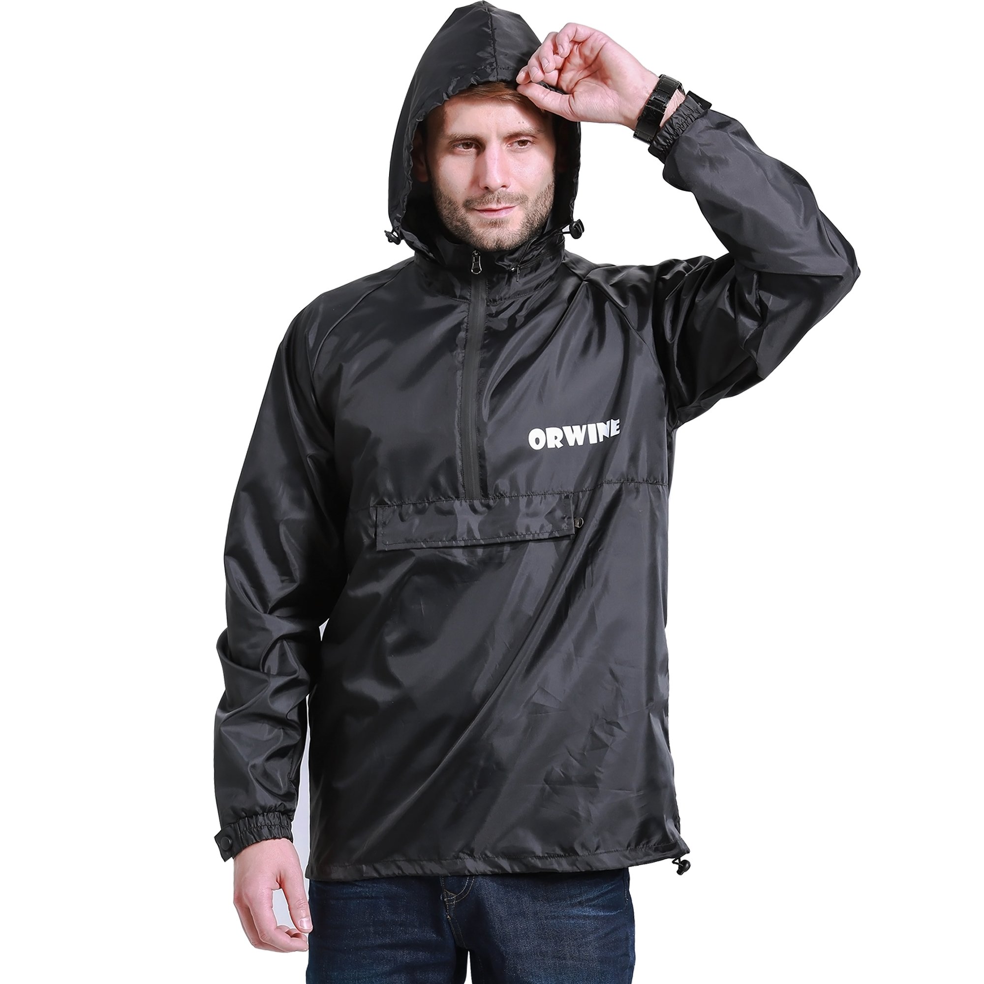 pullover rain jacket mens
