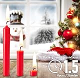 BRUBAKER 20 Pack Tree Candles Pyramid Red Christmas 9.5 cm 1.5h view 4