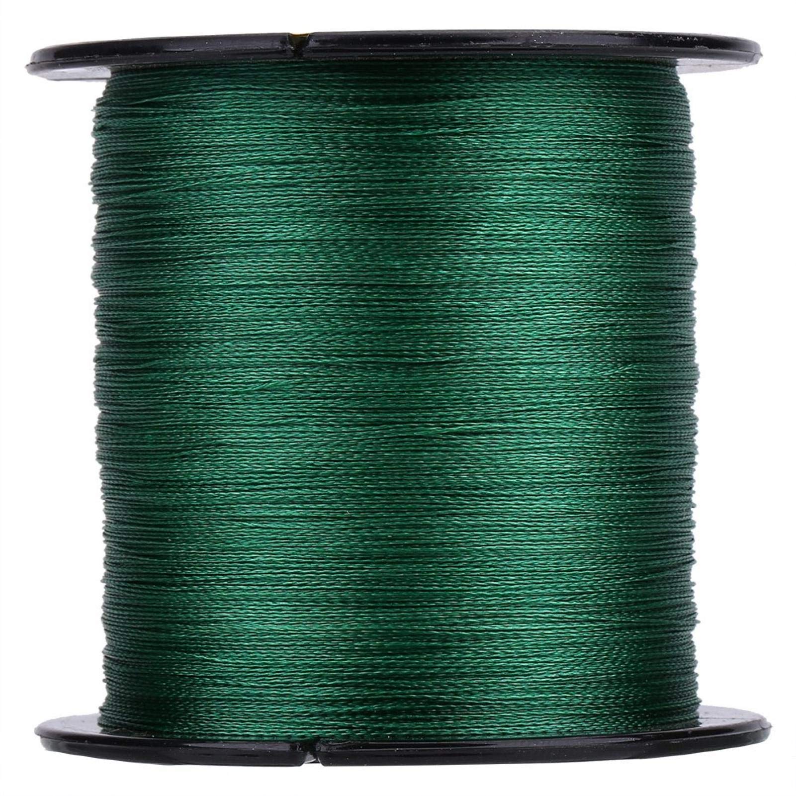 Kuuleyn Fishing Line, 300m Green PE Braided 4 Strands Super Strong Fishing Lines Multi-filament Low Stretch Fish Rope Cord Lightweight Design Fishing Tool for Outdoors Cord Accessory (3)