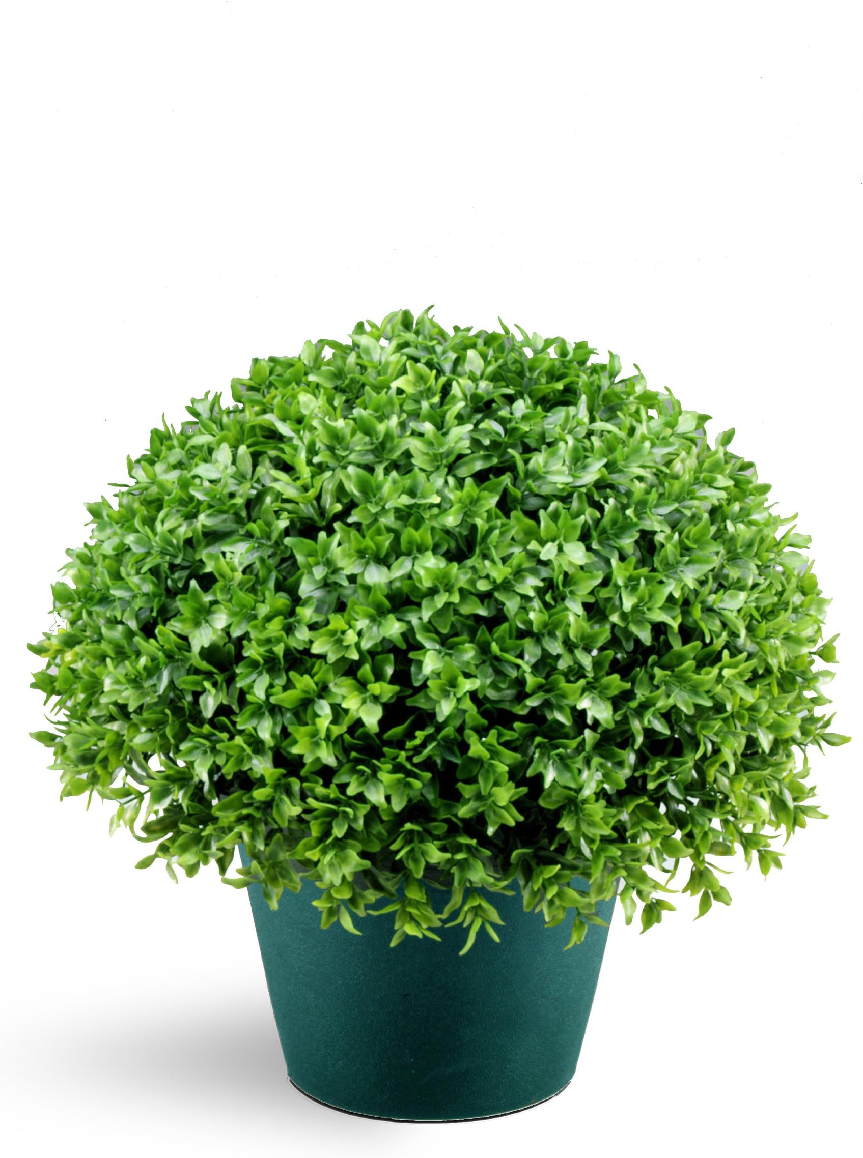 National Tree 13-Inch Globe Japanese Holly Bush with Dark Green Round Plastic Pot