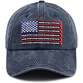 American Golf USA Flag Hat for Men Women, Vintage Adjustable Cotton Golfing Baseball Cap