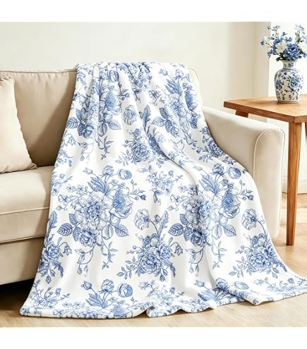 Amazon.com: Laura Ashley - Plush Throw Blanket, 50x70, Soft and