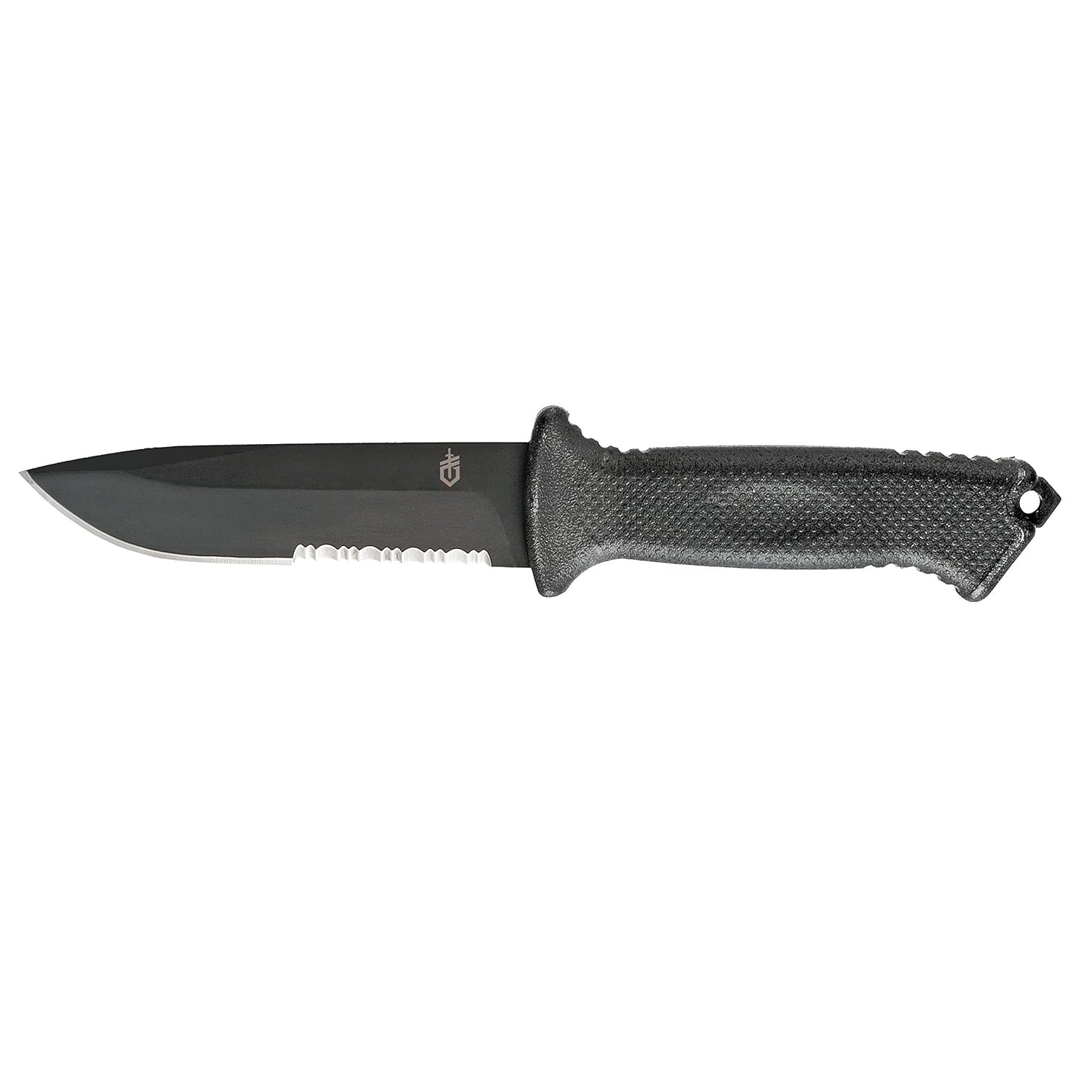 Gerber Prodigy Survival Knife, Serrated Edge, Black [2241121] Fixed