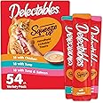 Delectables Squeeze Up Handheld Lickable Treats, Chicken, (Tuna and Tuna and Salmon) 54 Count