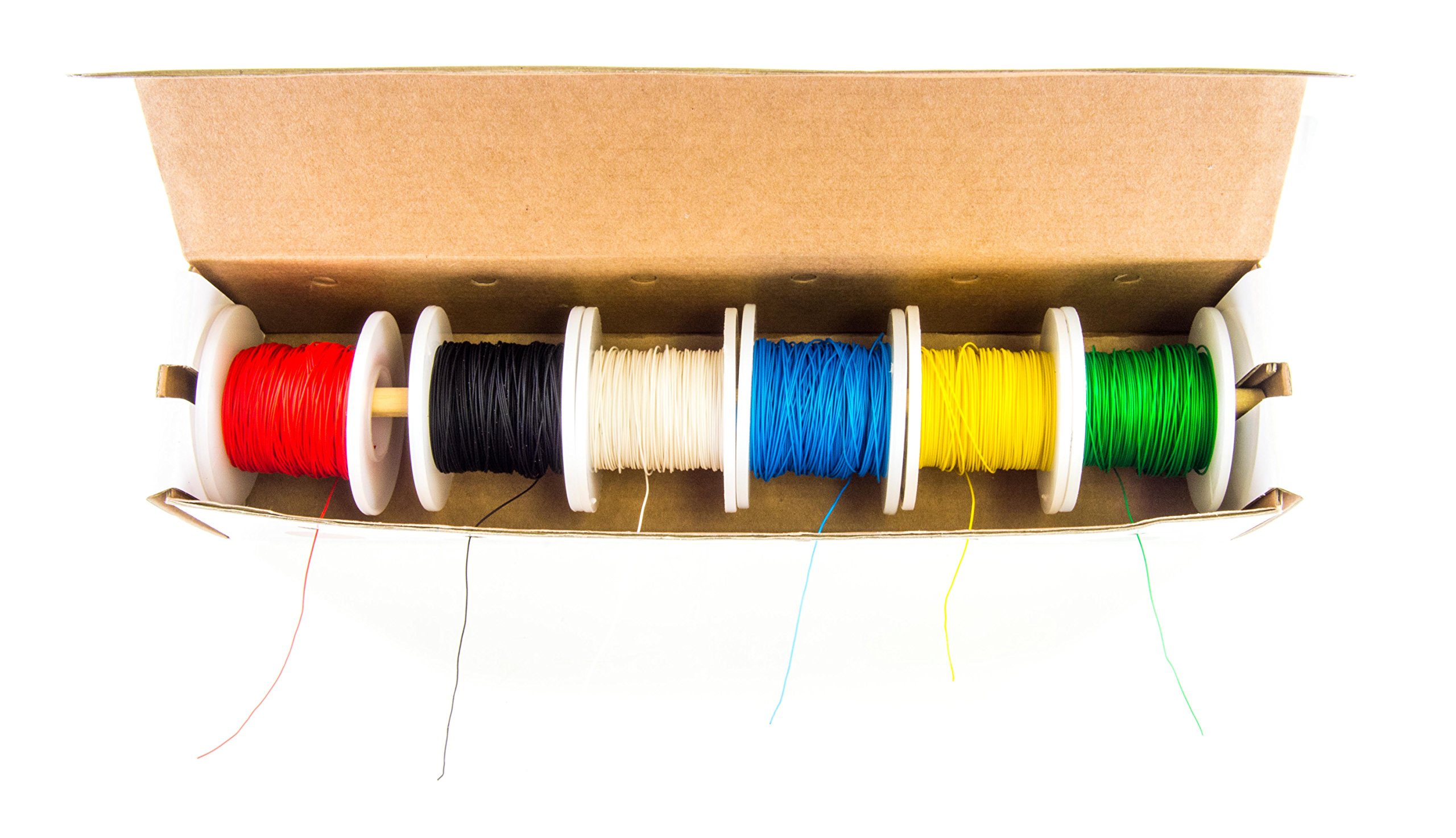 Electronix Express 27WK30WWR100 Solid 30 Gauge Wire Wrap, Kynar