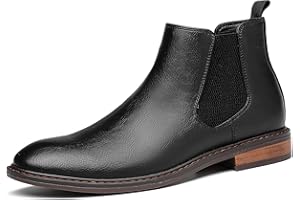 DECARSDZ Men's Chelsea Boots Casual Classic Comfy Slip-On Suede Chukka Mens Ankle Boot