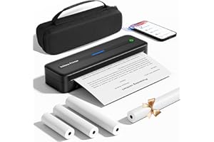 ItriAce M832 Portable Thermal Printer with Case, Inkless Portable Printer for Phone & PC, Support 8.5" x 11" US Letter & A4 P