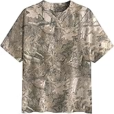 DURUNUL Oversized Camo T Shirts for Women Men Maple Leaf Short Sleeve Camo Tee Shirt Summer Casual Graphic Tops Streetwear
