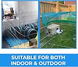 VivaPet Double Dragon Pet Playpen 55in Foldable Galvanized Metal Mesh Cover view 7