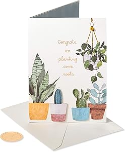 Papyrus Congratulations New Home Card (House Plants)