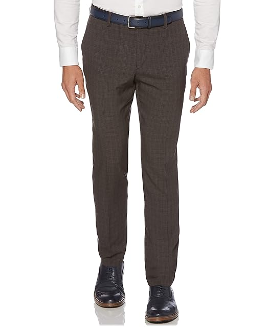 Perry Ellis Pantalones De Vestir Para Hombre Ajustados Mecanicos