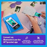 HP Sprocket 2x3 Instant Photo Printer Bluetooth iOS Android White view 3