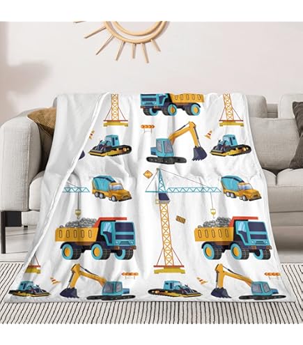 Brndrem Fitted Crib Sheets Boys Construction Truck Kuwit | Ubuy